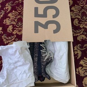 🔥 Adidas Yeezy Boost 350 “Black RF Statics” sz7.5